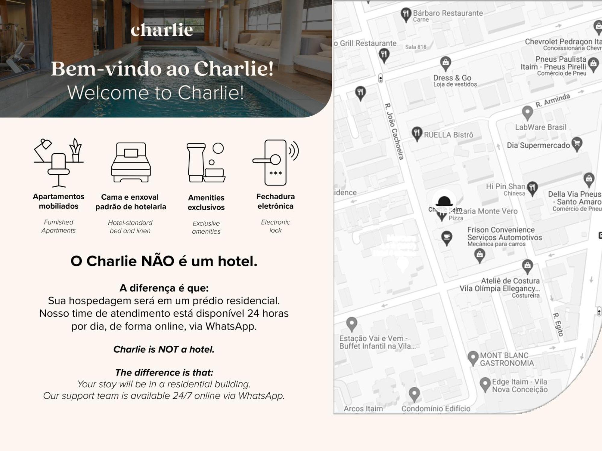 Charlie Itaim Apartment Sao Paulo Bagian luar foto